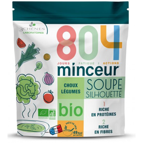 804 minceur soupe silhouette Choux légumes Les 3 chênes