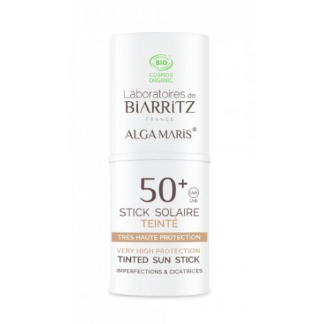 Alga maris Stick solaire teinté 50+ Laboratoires de Biarritz