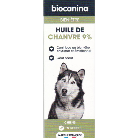 Huile de chanvre 9% Chien Biocanina