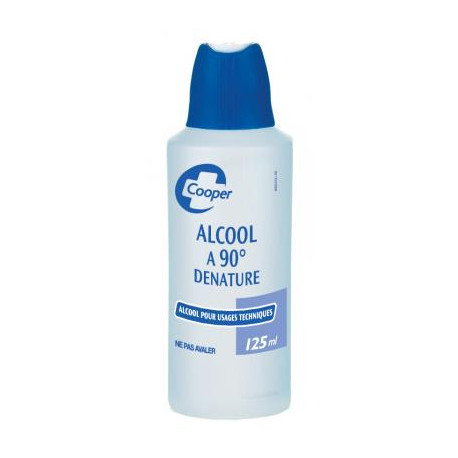 Alcool à 90° Dénaturé Cooper 125 ml