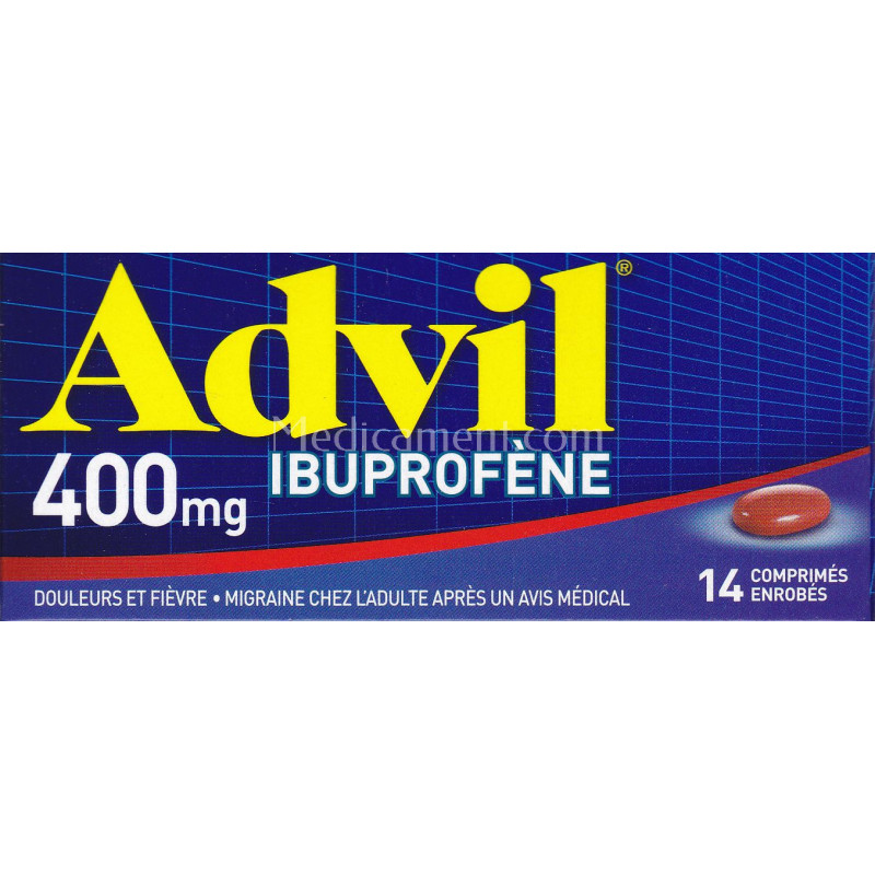 Advil 400mg Boite De 14 Comprimes Enrobes Douleur Et Fievre