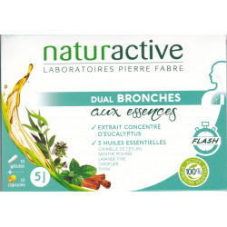 DUAL bronche aux essences Eucalyptus+ Huiles essentielles Naturactive