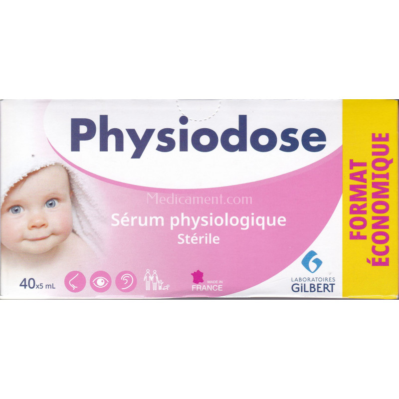 Sérum physiologique Physiodose - Hygiène yeux et nez – Rinçage