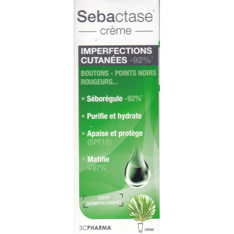 Sebactase crème 50 ml Les 3 Chenes