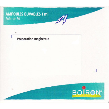 Préparation homéopathique sur commande 30 ampoules Boiron