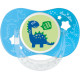 Sucette anatomique en plastique Dinausaure 6-18 mois Luc et Lea
