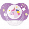 Sucette anatomique en plastique Licorne +18 mois Luc et Lea