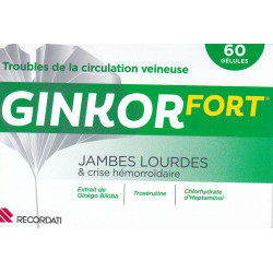 Ginkor fort Jambes lourdes et Crise Hémorroidaire b60