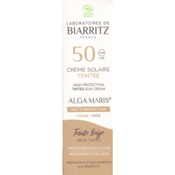 Crème solaire Visage Teintée SPF50 Bio Alga Maris