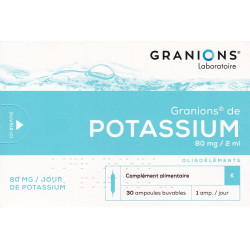 Granions de Potassium 30 ampoules
