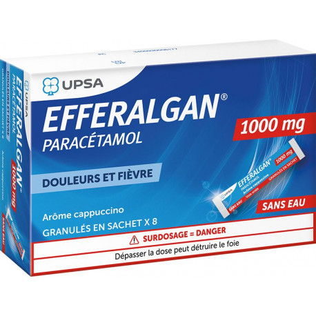 Efferalgan 1000 mg Granulés en sachet Cappucino