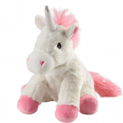 Bouillotte micro-ondable Peluche Junior Licorne blanche Warmies