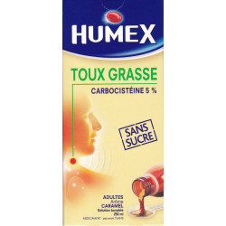 Humex Toux Grasse sirop sans sucre 250 ml