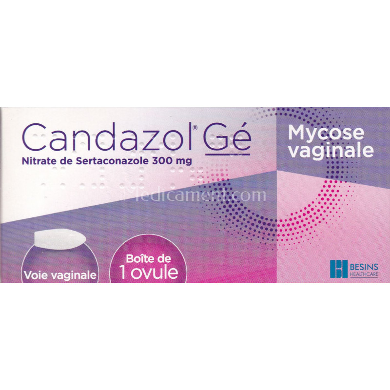 Candazol Gé 300mg mycose vaginale boite de 1 ovule