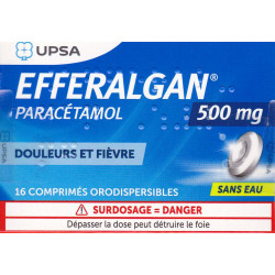 Efferalgan 500 mg 16 comprimés orodispersibles