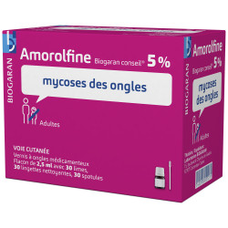Amorolfine 5 % Mycoses des ongles Vernis Biogaran