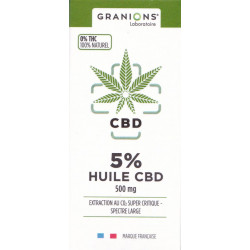 Huile CBD 5 % Granions