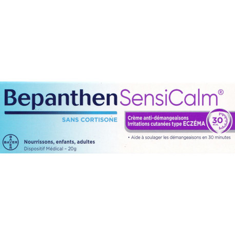 Bepanthen Sensicalm apaise et hydrate les démangeasions type eczema