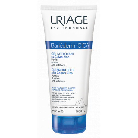 Bariéderm-CICA Gel nettoyant au Cuivre-Zinc Uriage