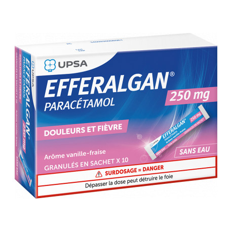 Efferalgan 250 mg granulés en sachet