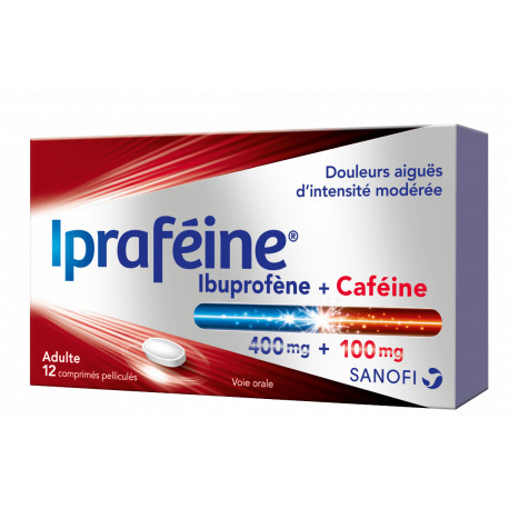 Ipraféine 400/100mg Comprimés pelliculés