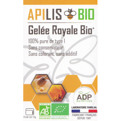 Gelée royale Apilis Bio 100% pure pot ADP