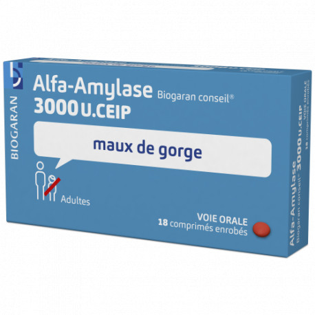 Alfa-Amylase 3000 U.CEIP Comprimés Biogaran Conseil