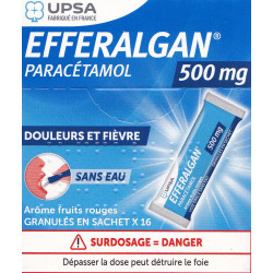 Efferalgan 1000 mg Granulés en sachet Fruits rouges