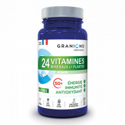 24 Vitamines minéraux et plantes Senior Granions