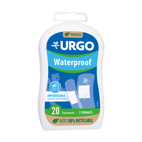 URGO Waterproof 20 Pansements Prédécoupés 2 formats