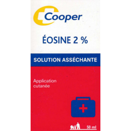 Eosine 2 % Solution asséchante Flacon 50 ml Cooper