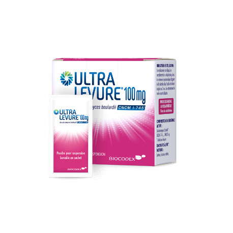 Ultra Levure 100 mg Sachet poudre pour suspension buvable