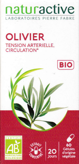 Complément Alimentaire Olivier Bio - BIOPTIMAL - 60 Gélules - Aide à Réguler La Tension - Fabriqué En France