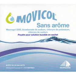 Movicol Sans arôme Poudre pour solution buvable en sachet