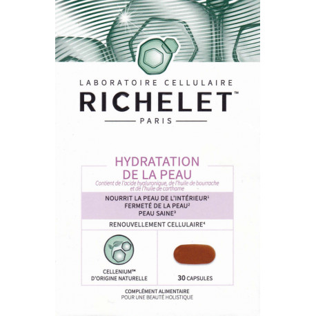 Hydratation de la peau 30 Comprimés Richelet