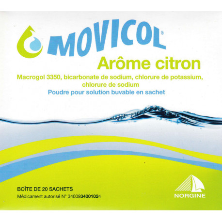Movicol Citron Poudre pour solution buvable en sachet