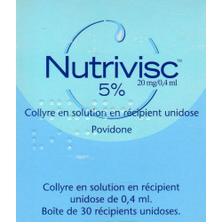 Nutrivisc 5 % Collyre en solution en récipient unidose