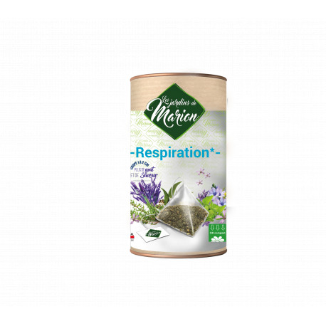 Tisane infusette Respiration Les Jardins de Marion