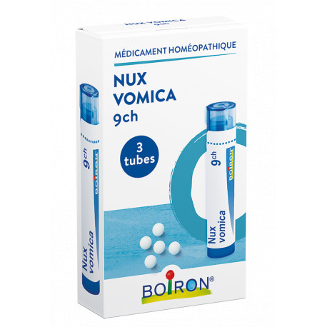 Nux vomica 9CH Homéopack 3 Tubes granules Boiron