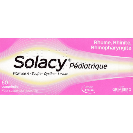 Solacy Pédiatrique 60 comprimés pour suspension buvable