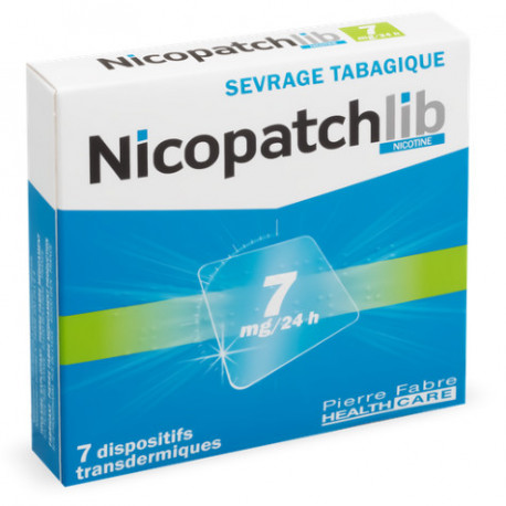 Nicopatchlib 7mg/24h Patch nicotine Sevrage tabagique b7