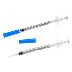 Seringue 1ml avec Aiguilles sertie 23G Boite de 100