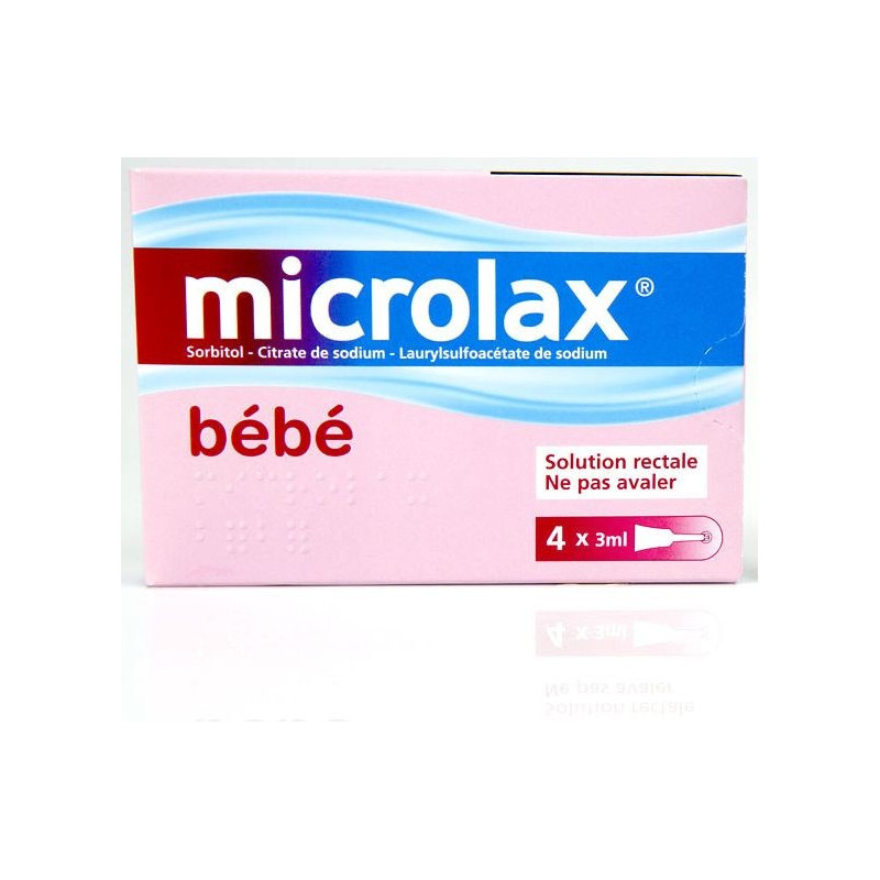 Microlax Bebe Boite De 4 Canules Rectale En Unidoses