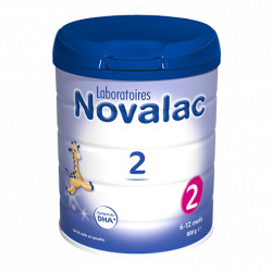 Novalac 2 Lait infantile en poudre 6 à 12 mois 800g