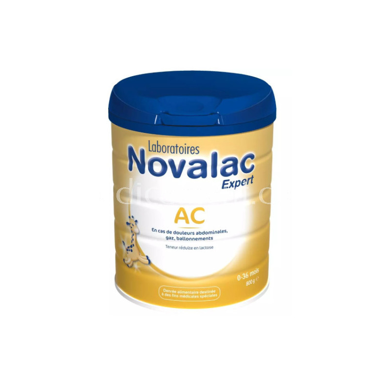 Novolac Pac Novalac Expert AC Lait infantile en poudre 0 à 36 mois 800g pour bébé ...