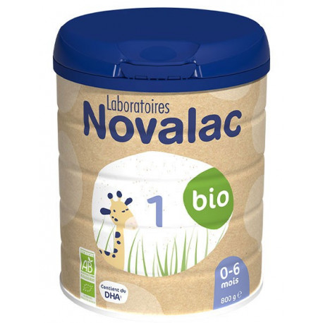 Novalac 1 BIO Lait infantile en poudre 0 à 6 mois 800g