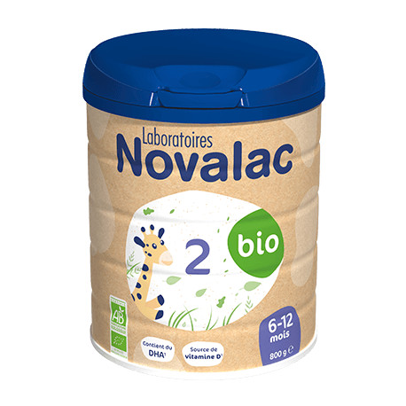 Novalac 2 BIO Lait infantile en poudre 6 à 12 mois 800g