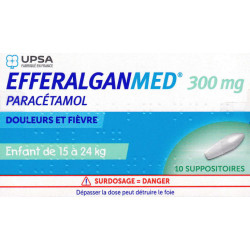 EfferalganMed 300 mg Suppositoire Enfant de 15 à 24 kg