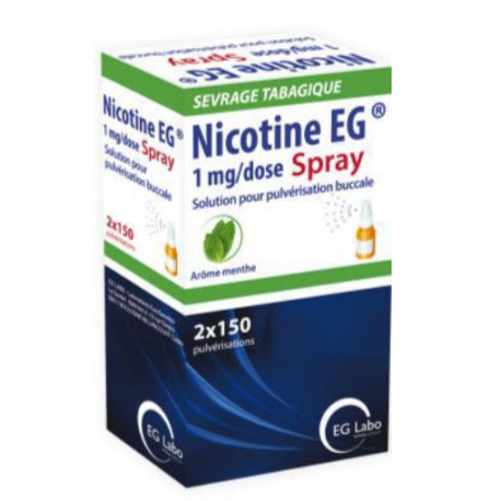 Nicotine EG 1mg/dose Spray buccal Sevrage tabagique