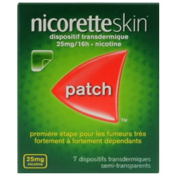 Nicoretteskin 25mg/16h Patch nicotine Sevrage tabagique b7